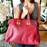 Fendi Red Leather Chameleon Bag