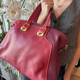 Fendi Red Leather Chameleon Bag