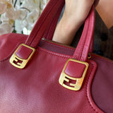 Fendi Red Leather Chameleon Bag