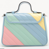 GUCCI Multicolor Leather Marmont Top Handle Flap Bag Mini