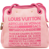 Louis Vuitton Canvas Articles De Voyage Rider Travel Shopper Fuchsia