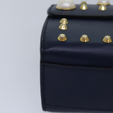 Gucci Calfskin Studded Small Padlock Shoulder Bag